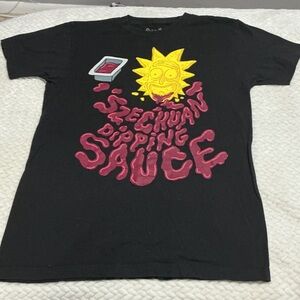 Rick and Morty Black Szechuan Dipping Sauce Graphic Tee Sz M. 0924